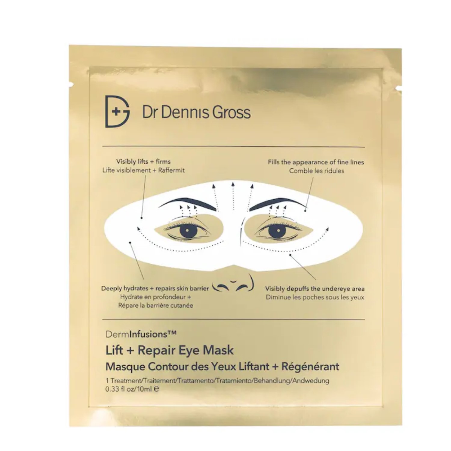 derminfusions™ lift + repair eye mask (mascarilla para ojos)